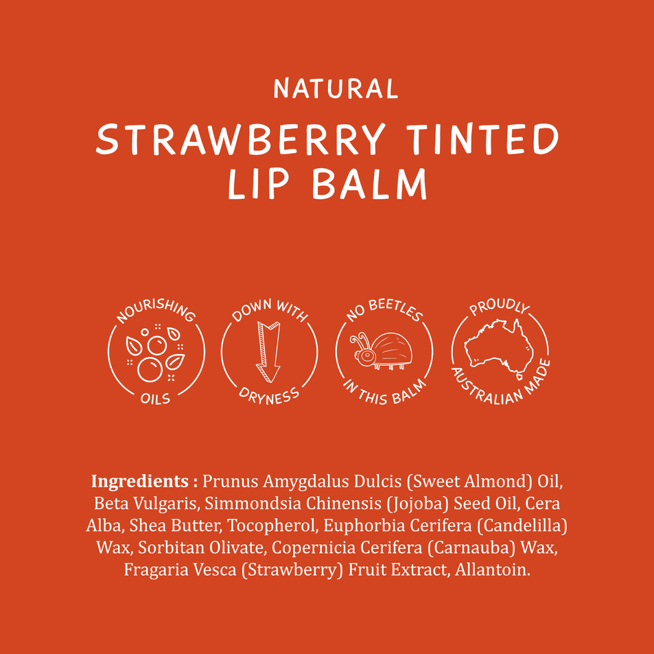 Strawberry Tinted Lip Balm 3-Pack