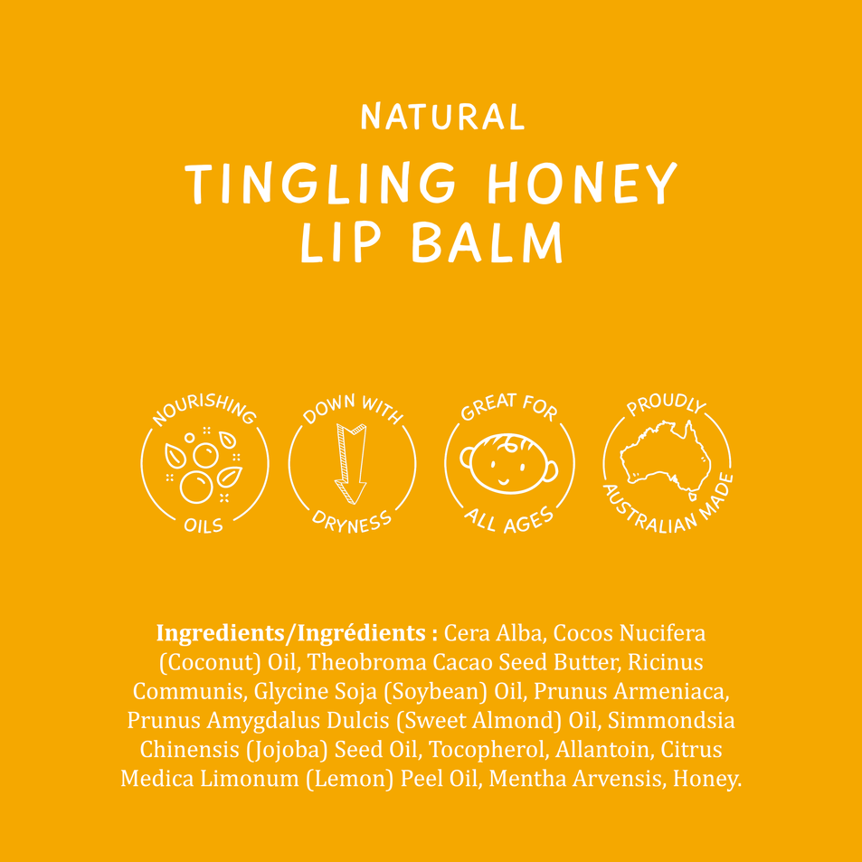 Tingling Honey Lip Balm 3 Pack
