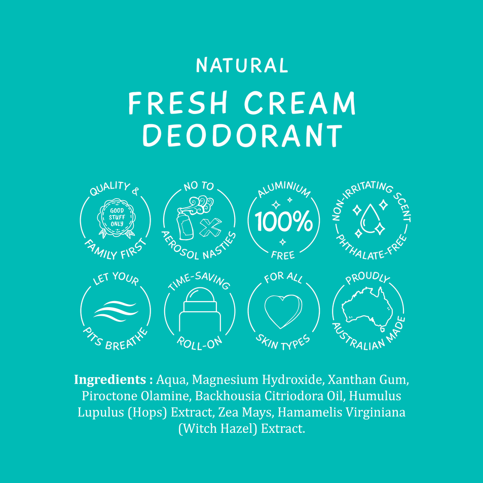 Fresh Cream Deodorant - Lemon Myrtle 60ml